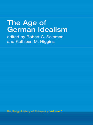 cover image of The Age of German Idealism
